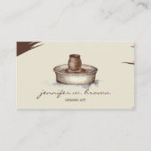 sculptuur terracotta Pottery Ceramic Artist Tool Visitekaartje (Voorkant)