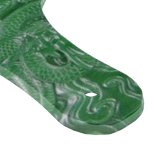 sculptuur van de groene jade chinese draak snijplank (Hoek)