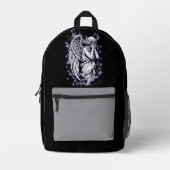 Sculptuur van een wenende engel - met spatten 1 bedrukte rugzak (Voorkant)