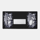 Sculptuur van een wenende engel - met spatten 1 bureaumat (Keyboard & Muis)