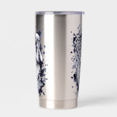 Sculptuur van een wenende engel - met spatten 1 geïsoleerde drinkbeker (Links)