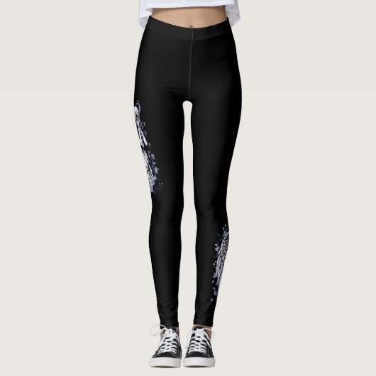 Sculptuur van een wenende engel - met spatten 1 leggings (Voorkant)