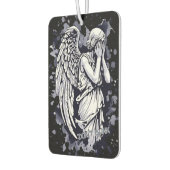 Sculptuur van een wenende engel - met spatten 1 luchtverfrisser (Links)