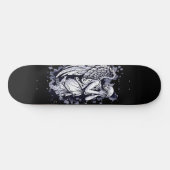 Sculptuur van een wenende engel - met spatten 1 persoonlijk skateboard (Horizontaal)