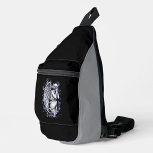 Sculptuur van een wenende engel - met spatten 1 sling bag