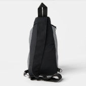 Sculptuur van een wenende engel - met spatten 1 sling bag (Achterkant)