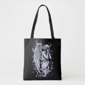 Sculptuur van een wenende engel - met spatten 1 tote bag (Voorkant)