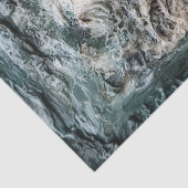 Sculptuur van het profiel van een vrouw Decoupage Tissuepapier (Detail)