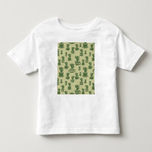 Sculptuur van sappige cactus in cups en potten kinder shirts