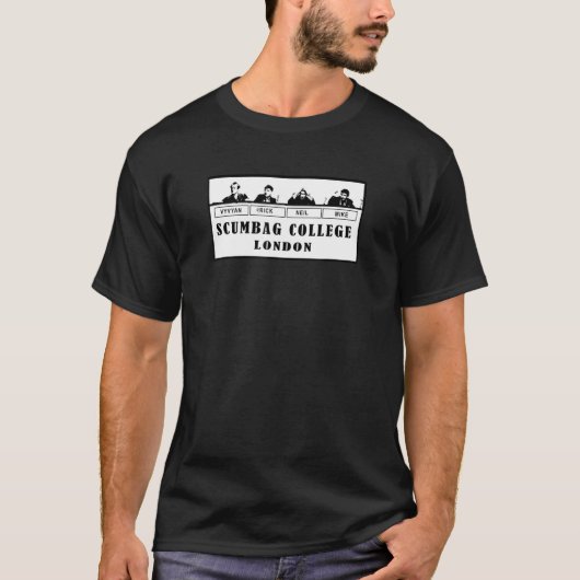 Scumbag College London 80's T-shirt (Voorkant)