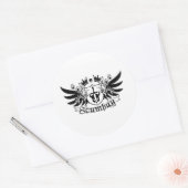 Scumbag Crest Ronde Sticker (Envelop)