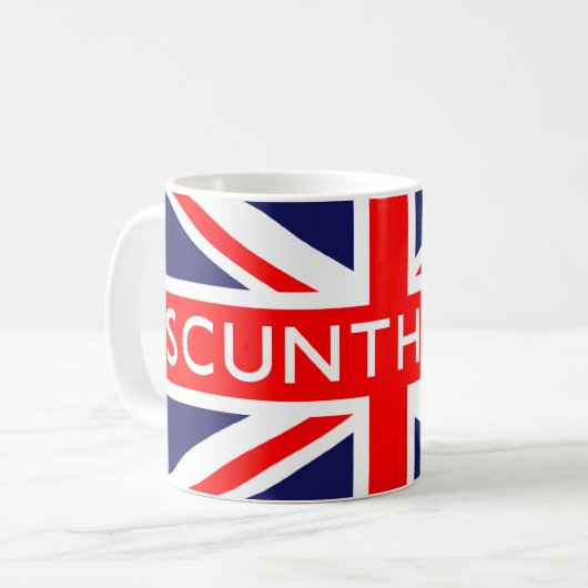 Scunthorpe Britse vlag Koffiemok (Voorkant links)