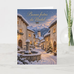 Scuol Engiadina Prettige kerstdagen Feestdagen Kaart