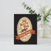 Scurvy Dog Oranje Lager Briefkaart (Staand voorkant)