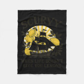 Scurvy When Life Doesn't Give You Lemons Funny Fru Fleece Deken (Voorkant)