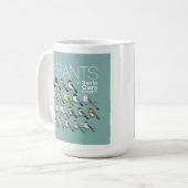 SCVAS-Mok: Tyrants of Santa Clara County, 2021 Koffiemok (Voorkant links)