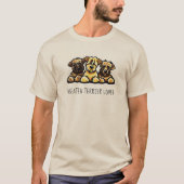 SCWT Trio Wheaten Terrier Lover T-shirt (Voorkant)