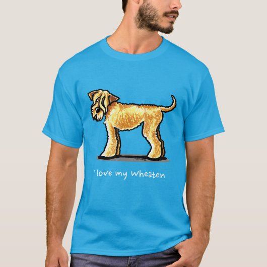 SCWT Wheaten Terrier, volledig gepersonaliseerd T-shirt (Voorkant)
