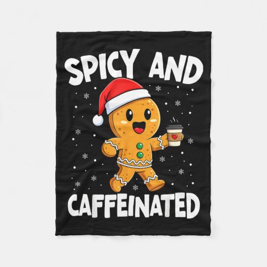 Scy And Caffeinated Coffee Women Gingerbread Chris Fleece Deken (Voorkant)