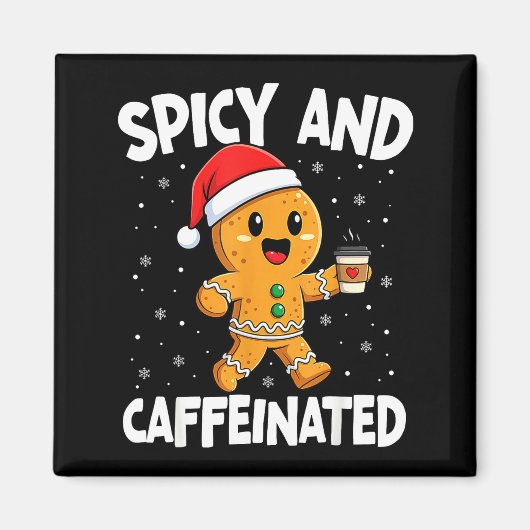 Scy And Caffeinated Coffee Women Gingerbread Chris Magneet (Voorkant)