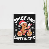 Scy And Caffeinated Gingerbread Funny Coffee Chris Kaart (Voorkant)