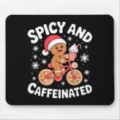 Scy And Caffeinated Gingerbread Funny Coffee Chris Muismat (Voorkant)