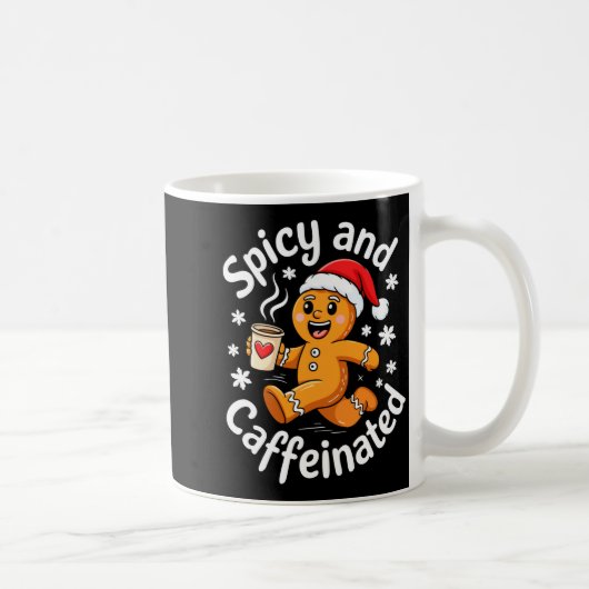 Scy And Caffeinated Shirt Men Women Gingerbread Ch Koffiemok (Rechts)