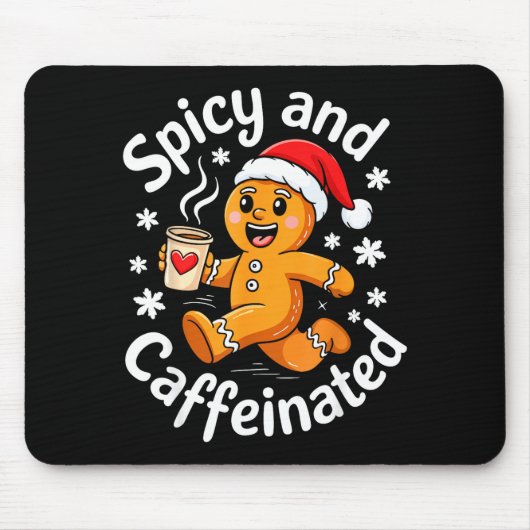 Scy And Caffeinated Shirt Men Women Gingerbread Ch Muismat (Voorkant)