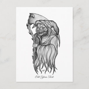 Scythe man - De Dood, de Raas Briefkaart