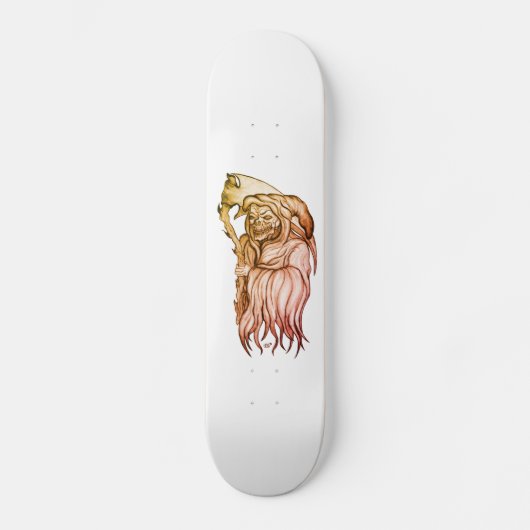 Scythe man - De Dood, de Raas Persoonlijk Skateboard (Voorkant)