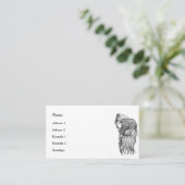 Scythe man - De Dood, Roodluier Visitekaartje (Staand voorkant)