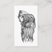 Scythe man - De Dood, Roodluier Visitekaartje (Achterkant)