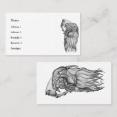 Scythe man - De Dood, Roodluier Visitekaartje (Voorkant / Achterkant)