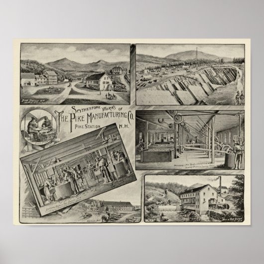 Scythestone works, Pike Manufacturing Co Poster (Voorkant)