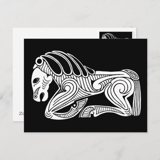 Scythisch paard briefkaart (Voorkant / Achterkant)