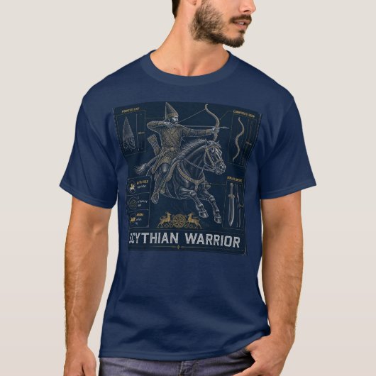 Scythische krijger t-shirt (Voorkant)
