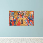 Scytische vrouwen slaan hun vijanden tegen elkaar canvas afdruk (Insitu (Houten vloer))