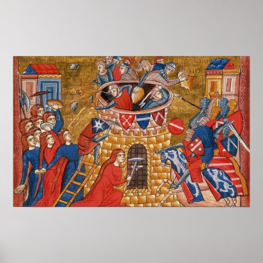 Scytische vrouwen slaan hun vijanden tegen elkaar poster (Voorkant)