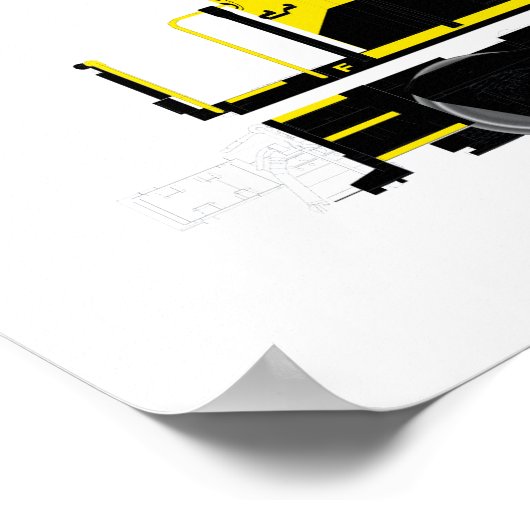 SD40 Elektrisch Poster van diesellocomotief (Hoek)