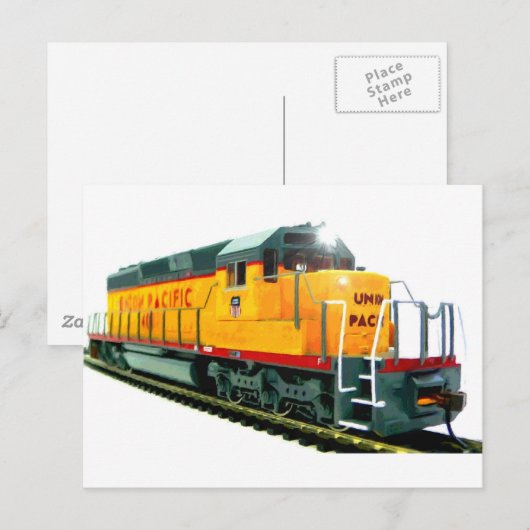 SD-40 Locomotief Briefkaart (Voorkant / Achterkant)