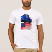 SD-40 Overeenkomende Amerikaanse vlag T-shirt (Voorkant)