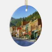 SD, Deadwood, Historic Gold Mining town Keramisch Ornament (Rechts)