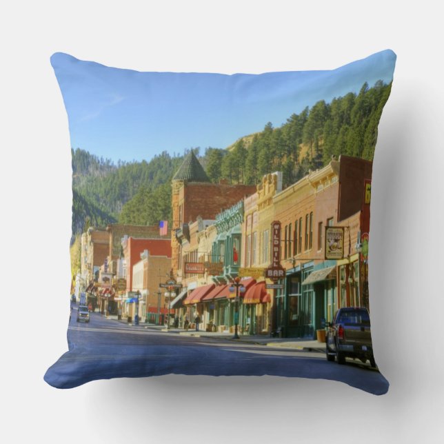 SD, Deadwood, Historic Gold Mining town Kussen (Voorkant)