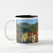 SD, Deadwood, Historic Gold Mining town Tweekleurige Koffiemok (Links)