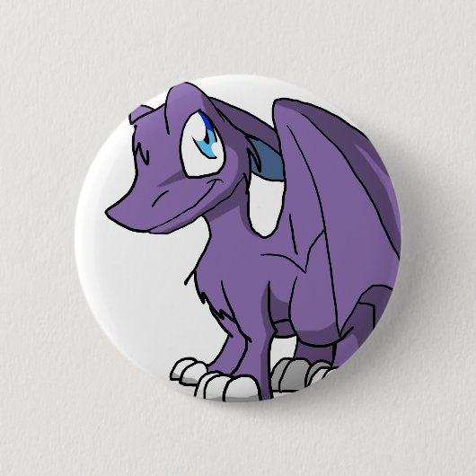 SD Furry Dragon - Onbeperkte kleuren Ronde Button 5,7 Cm (Voorkant)