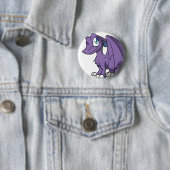 SD Furry Dragon - Onbeperkte kleuren Ronde Button 5,7 Cm (In situ)