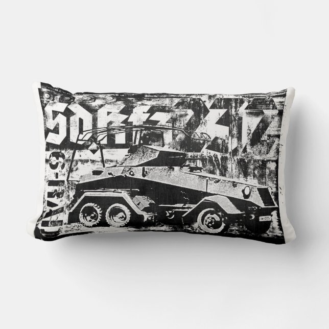 Sd.Kfz. 232 (6-Rad) Polyester Lumbaal Kussen 13" x (Voorkant)