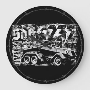 Sd.Kfz. 232 (6-rad) ronde (grote) wandklok