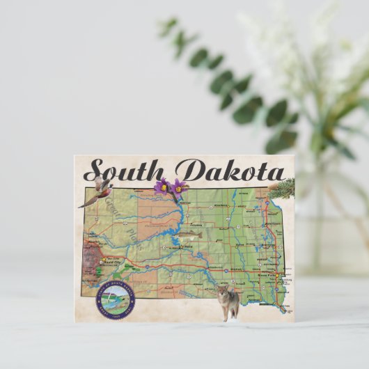 SD-statuskaart Briefkaart (Staand voorkant)