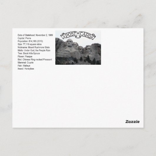 SD-statuskaart Briefkaart (Achterkant)